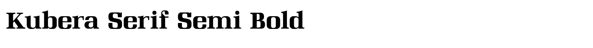Kubera Serif Semi Bold image